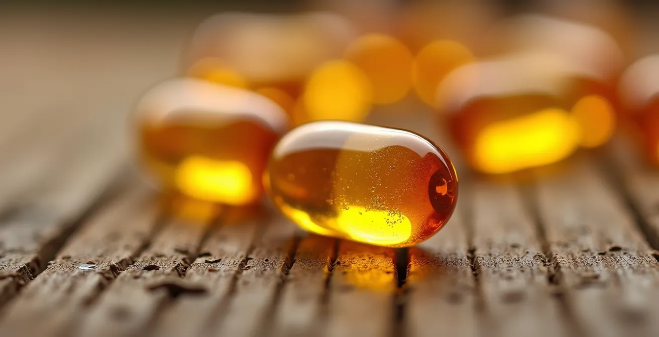 Rappresentazione del rallentamento metabolico epatico delle vitamine liposolubili dopo i 50 anni